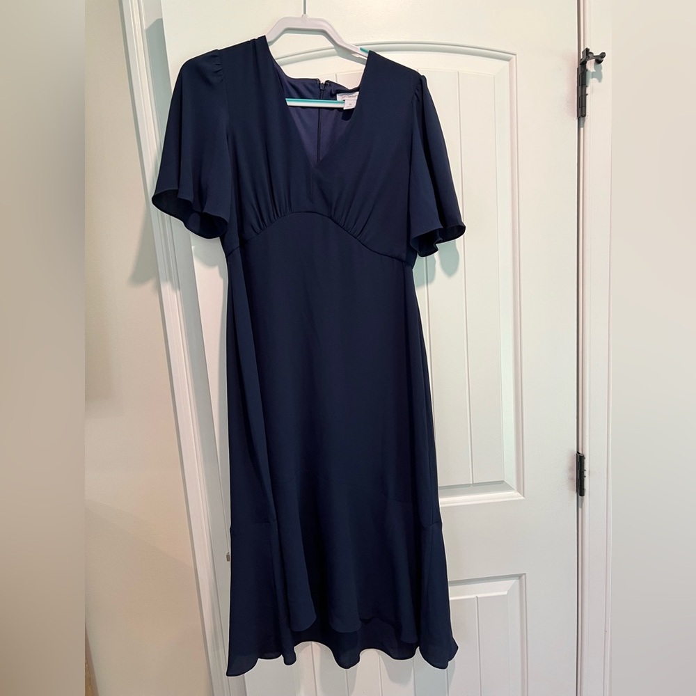 Liz Claiborne Deep Blue Midi Dress